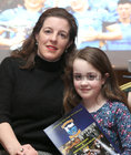 Carol O'Connell, coach, and her daughter Kate Hanley, Under 9 player, at the launch of a Pictorial History of Salthill Knocknacarra GAA Club at the Galway Bay Hotel.