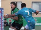Connacht v Aironi RaboDirect PRO12 game at the Sportsground.<br />
Connacht's Mike McCarthy and Aironi's Simone Favaro