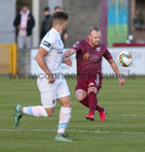 Galway United v UCD League game at Eamonn Deacy Park.<br />
Galway United's Robbie Williams and UCD's Daire O'Connor