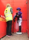 James Costello (11) from Athenry has his weight taken before competing at the Omey Races last Sunday. It was the first time that James ever took part in a race. 