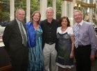 Martin and Proinseas McDonagh, Sean Silke, and Ann and Joe Irwin at the celebration dinner at the Westwood House to mark the 175th anniversary of St. James' Church, Bushypark.