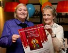Pictured at a reception in The Huntsman to announce details of the Galway Musical Society's poduction of Evita were Lesley Bohan, Front of House, and Val Wright, wife of the late Len Wright who was involved in set building and props with the society since its foundation in 1985. The musical takes place in the Town Hall Theatre from Tuesday March 25 to Saturday March 29. 