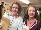 Fiona Greaney, Knocknacarra, and Rosalie Hynes, Glenmore, College Road, after receiving their Leaving Certificate results at the Dominican College, Taylors Hill.