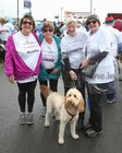 Mary Jordan, Headford Road, Colette Heaney, Chestnut Close and Emer and Carmel Garvey with Boo Boo before the start of the Galway Memorial Walk in aid of Galway Hospice last Sunday.