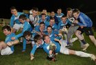 St. Mary's College, Gaslway v Summerhill College, Sligo Connacht Senior A Cup Final at Terryland Park, Galway.<br />
Summerhill players celebrate after defeating St. Mary's 