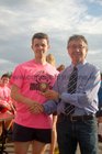 At the finals night of Tag Rugby at Galway Corinthians at Corinthian Park, Cloonacauneen.<br />
<br />
11 Wise Monkeys won the C League 2 final.<br />
<br />
Pictured with President of Galway Corinthians RFC, Declan Russell, is Martin Cassidy
