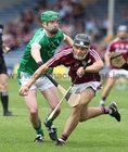 Galway v Limerick All-Ireland Minor Hurling Championship quarter final round 1 at Semple Stadium, Thurles.<br />
Galway's Dean Reilly and Limerick's Emmet McEvoy