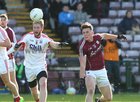 Galway v Cork Allianz Football League Division 2 Round 1 game at the Pearse Stadium.<br />
Galway's Michael Day and Cork's Ruairi Deane