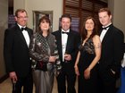 Robert Joyce, Annemarie Gleeson, Derek Jordan and Clodagh and Simon Walsh at the Irish Friends of Albania Annual Charity Ball at the Radisson Blu Hotel.