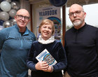 Padraig Scarry, Mougs Breen and Noel Dempsey at the launch of the Bish Rowing Club Yearbook 2023 in Galway Rowing Club. Mougs, from Crestwood, features in the book and Padraig and Noel played a key role in making the yearbook happen.