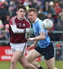 Galway v Dublin Allianz Football League Division 1 game at the Pearse Stadium.<br />
Galway's Barry McHugh and Dublin's Cillian O'Shea