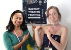 Tanya Vo and Aoife Noone of Galway Theatre Festival at the opening of the Festival in the O'Donoghue Centre for Drama, Theatre and Performance at NUI Galway.