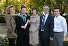 Shane Tully from Kinvara pictured with his parents Jackie and Mike, sister Emily and brother Joey, after he was conferred with a B.A. Hon. degree at NUI Galway.