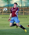 Mervue United v Longford Town Airtricity League game at Fahy's Field.<br />
Ryan Manning, Mervue United and William McDonagh, Longford Town
