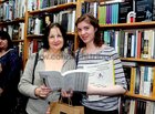 <br />
Josephine Hogan, Barna and Alison Henehan, Renmore,  at the launch of a new book Solar Bones by Mike McCormack, at Charlie Byrnes Book Shop.