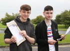 Cathal Burke, Roscam, and Gavin Hegarty, Ballybane, after they received their Leaving Certificate results at St Mary's College.