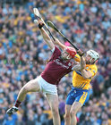 Galway v Clare 2018 All-Ireland Senior Hurling Championship semi-final at Croke Park.<br />
Galway's Jonathan Glynn and Clare's Patrick O'Connor
