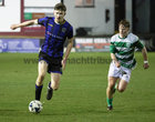 West United v Craughwell United at Eamonn Deacy Park.<br />
Liam Mulveen, Craughwell United and Charlie Cox, West United