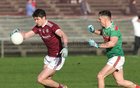 Galway v Mayo FBD Insurance Connacht Football competition 2020 semi-final at MacHale Park, Castlebar.<br />
Galway's Michel Daly and Mayo's Michael Plunkett
