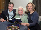 Dr Eithne Conway McGee with her daughter Isbéal and son Harry at the launch of a Pictorial History of Salthill Knocknacarra GAA Club at the Galway Bay Hotel.