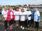 A group from the Claddagh who took part in the Galway Memorial Walk in aid of Galway Hospice last Sunday. Front, left to right: Martina Walsh, Joanie Fallon, Anna Connell and Mary Glynn, all who walked in memory of Annie and Harry Connell, Ursula Lally (for Peggy Joan Barrett), Margaret Fitzgerald (for Jean Cubbard McGrath), and Helena Folan (for Mary Thornton and Michael O'Sullivan). Back row: Maria Monaghan (for Jean Cubbard Mc Grath), Martina Small (for Peggy and Joan Barrett) and Stephen McGrath (for Jean Cubbard Mc Grath).