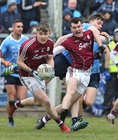 Galway v Dublin Allianz Football League Division 1 game at the Pearse Stadium.<br />
Galway's David Wynne and Johnny Duane and Dublin's Paddy Andrews