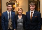 Noreen Feeney, Oughterard, with her sons Aonghus and Brian at Oughterard GAA Victory Social in the Salthill Hotel.