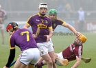 Galway v Wexford Round two of the Allianz Dvivision 1B hurling league at the Pearse Stadium.<br />
Galway's Davy Glennon and Wexford's Matthew O'Hanlon