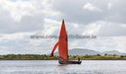 The Gleoiteog, Naomh Ciaran, sailing Off Parkmore during the Cruinniu na mBad Festival at Kinvara at the weekend.