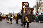 Pupils from Scoil San Phroinsias, Tirellan taking part in the Galway city St Patrick's Day parade