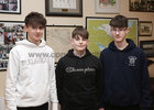 Crew members Caimin McCormack, Will Mahon and Paul Schuler at St Joseph's College "The Bish" Rowing Club dinner at Galway Rowing and Yachting Club