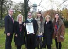 Marc O'Connor from Knocknacarra, who was conferred with a B A, Honours, degree at NUI Galway this week, pictured with, from left, his parents Dermot and Sandra, Shifra Tobin from Barna, grandmother Patricia Butler and sister Lorna.