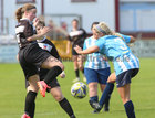 Salthill Devon v Corrib Celtic Galway League Women's Cup final at Eamonn Deacy Park.<br />
Natasha Madden, Salthill Devon and Amy Hopkins, Corrib Celtic