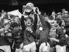 File photographs from the FAI Harp Lager Cup final between the victorious Galway United and Shamrock Rovers on May 12th 1991. 