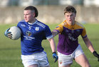 Kinvara v St Michael's Under 19B County Football Final at Milltown.<br />
Eoghan Harlowe, St Michael's and Cormac Ivers, Kinvara 