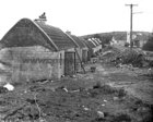 Tullycross thatched cottages under construction 15 March 1973