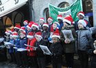<br />
Pupils singing at the St. Patricks National School Carol Singing on Shop Street. 