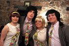Niamh Kavanagh, James De Burca, Sinead Healy and Gavin Sweeney who took part in the production of A Midsummer Night's Dream by students of the Galway Community College Acting and Theatre Performance at the Druid Theatre.