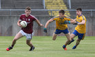 Galway v Roscommon Connacht Under 20 Football sem-final at Tuam Stadium.<br />
Galway's John Daly and Roscommon's A Dowd and L Daly