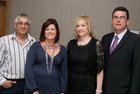 Paula and Sharon Mason with Margaret and Seán Moylan, all from Loughrea, attended the Loughrea Rugby Football Club annual dinner, at the Lough Rea Hotel and Spa.