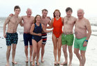 .... at Blackrock for their Christmas Day swim.