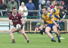 Galway v Roscommon Allianz Football League Division 1 Game at Hyde Park, Roscommon.<br />
Galway's Seán Mulkerrin and Roscommon's Patrick Gavin