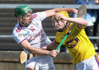 Galway v Wexford Allianz Hurling League Division 1 Quarter-Final at the Pearse Stadium.<br />
Galway's Brian Concannon and Wexford's BriaSimon Donohoe