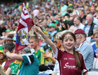 A young supporter at the All-Ireland football final in Croke Park last Sunday