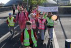 <br />
Children from Ballybane walking to Mervue National School as part of the National Walk to school week. 