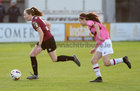 Galway Women's FC v Wexford Youths Só Hotels Under 17 Women's National League Final at Eamonn Deacy Park.<br />
Saoirse Healy, Galway Women's FC, and Kira Bates Crosbie, Wexford Youths