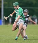 Turloughmore v Killimordaly Senior Hurling Championship game at Sarsfields GAA Club new home grounds in New inn.<br />
Brian Concannon, Killimordaly, and Kevin Hussey, Turloughmore