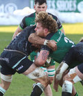 Connacht v Ospreys Guinness PRO14 game at the Sportsground.<br />
Connacht’s Finlay Bealham tackled by Rhys Webb, Ospreys