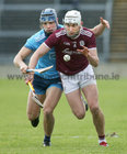 Galway v Dublin Allianz Hurling League Division 1B game at the Pearse Stadium.<br />
Galway's Jason Flynn, and Dublin's Eoghan O'Donnell