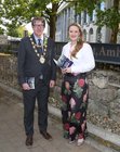 Pictured at the opening of the Galway Theatre Festival at the O'Donoghue Centre for Drama, Theatre and Performance at NUI Galway were Cllr Niall McNelis, Mayor of Galway, and Sorcha Keane, Director of the Festival.